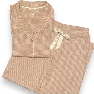 Soma Pajama Set Size Medium Cotton Modal Blend Long Sleeves & Pants